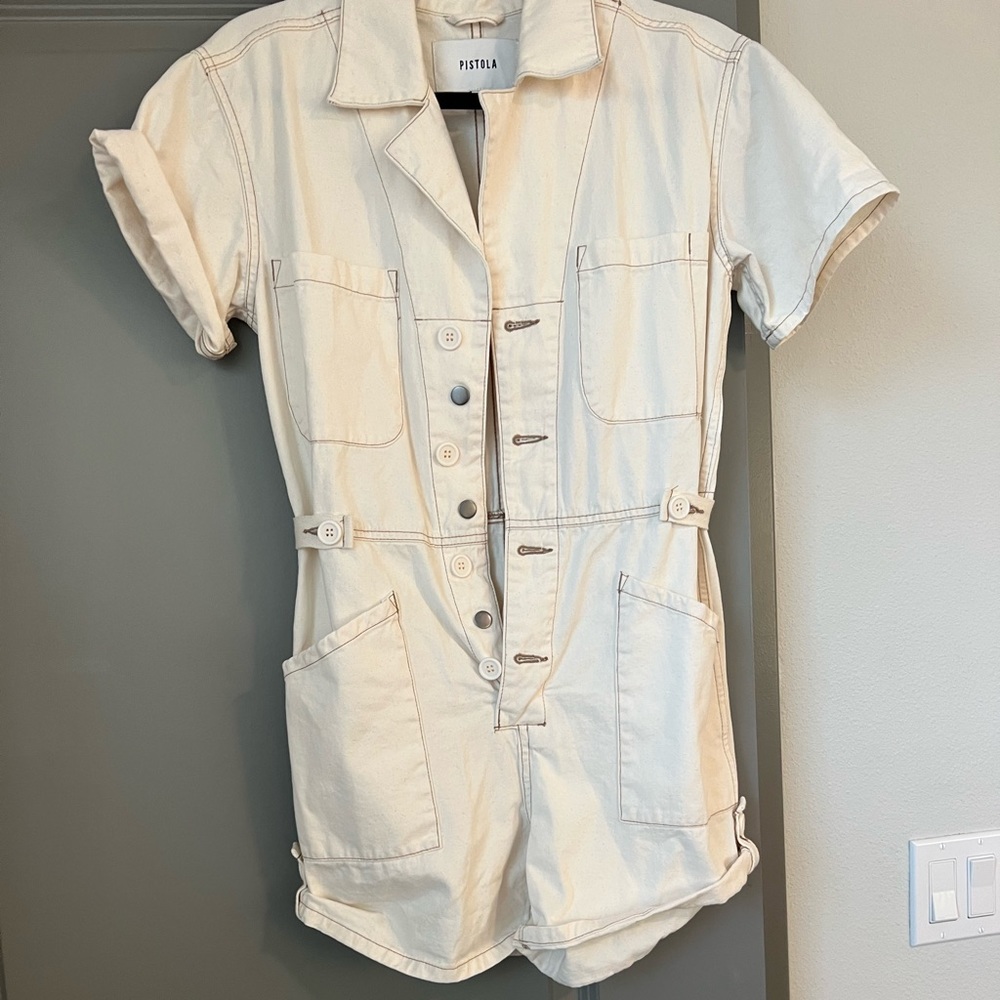 Denim romper